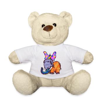 Mammut Baby schlafend - Teddy - Weiß - Vorne
