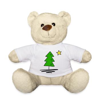 Fir tree - Teddy Bear - white - Front
