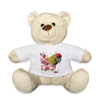 Red-fronted Macaw - Teddy Bear - white - Front