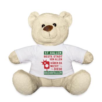 St.Gallen beste Stadt von allen Radarfallen - Teddy - Weiß - Vorne