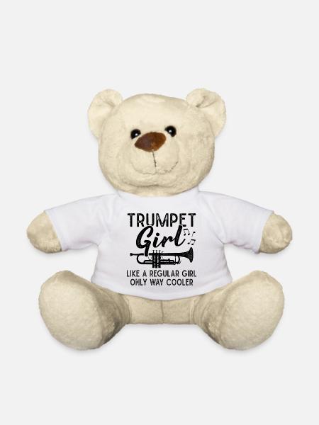 Trompette Girls Brass Band Orchestra Musicien - Nounours - blanc