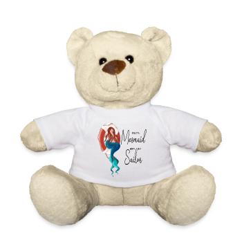 Meeresjungfrau mit Rettungsring - Teddy - Weiß - Vorne
