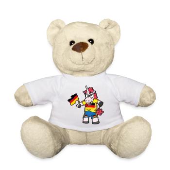 Licorne folle allemande - Nounours - blanc - Devant