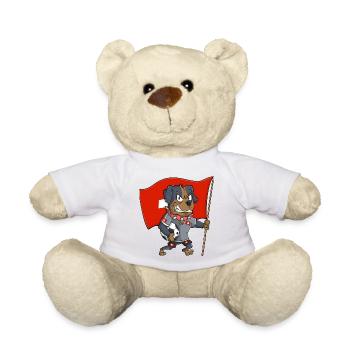 Chien fan suisse - Nounours - blanc - Devant