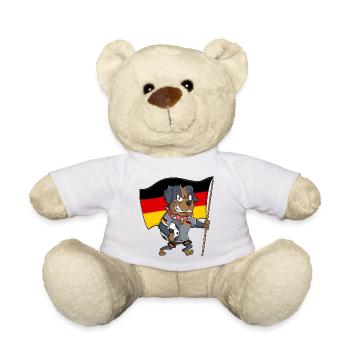 Chien fan allemand - Nounours - blanc - Devant