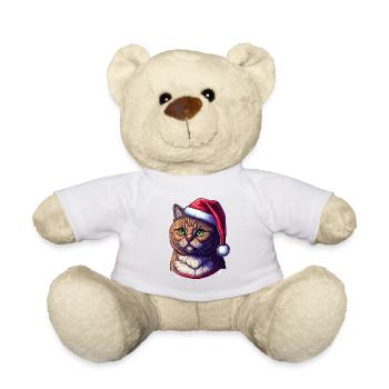 Illustration numérique parfaite du chat d’hiver, un excellent - Nounours - blanc - Devant