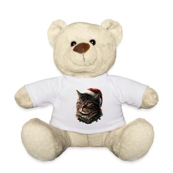 Perfektes digitales Kunstwerk für Winterkätzchen, das - Teddy - Weiß - Vorne