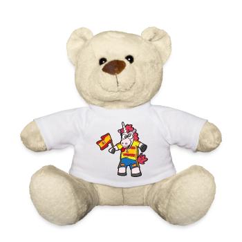 Licorne folle espagnole - Nounours - blanc - Devant