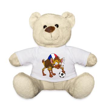 Hyäne Fan Frankreich - Teddy - Weiß - Vorne