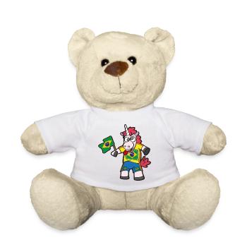 Licorne folle brésilienne - Nounours - blanc - Devant