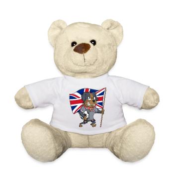 Chien fan anglais - Nounours - blanc - Devant