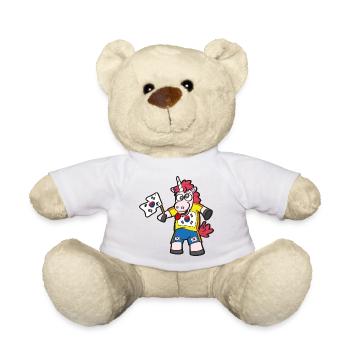 Licorne folle sud-coréenne - Nounours - blanc - Devant