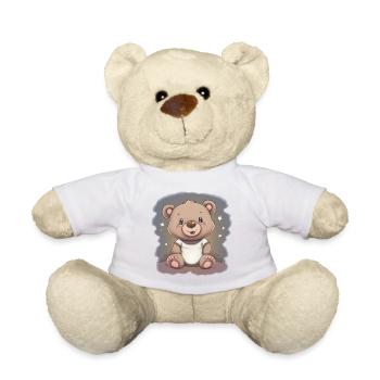 Bébé d'amour cadeau grossesse futurs parents - Nounours - blanc - Devant