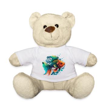 Rainbow Fish Illustration - Teddy Bear - white - Front