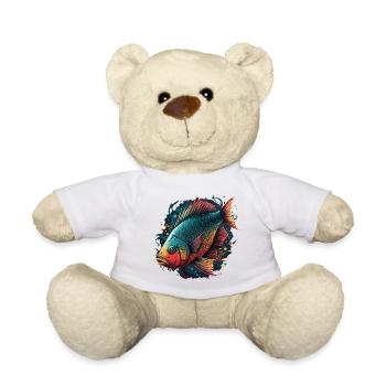 Red Fish - Teddy Bear - white - Front