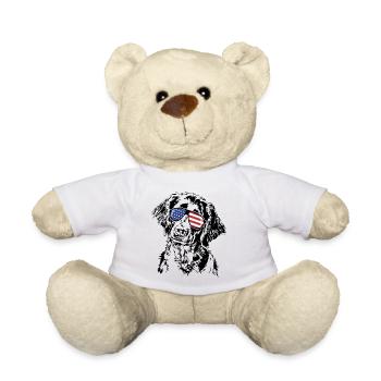 GROSSER MÜNSTERLÄNDER Amerika Fahne Wilsigns - Teddy - Weiß - Vorne