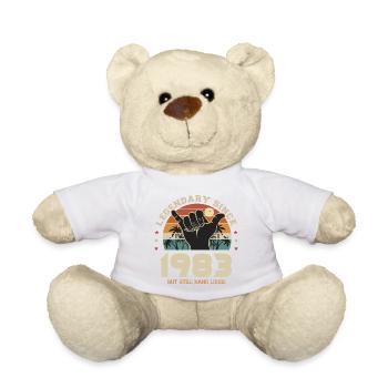 anniversaire né en 1983 Cadeau cool surf 40 ans - Nounours - blanc - Devant