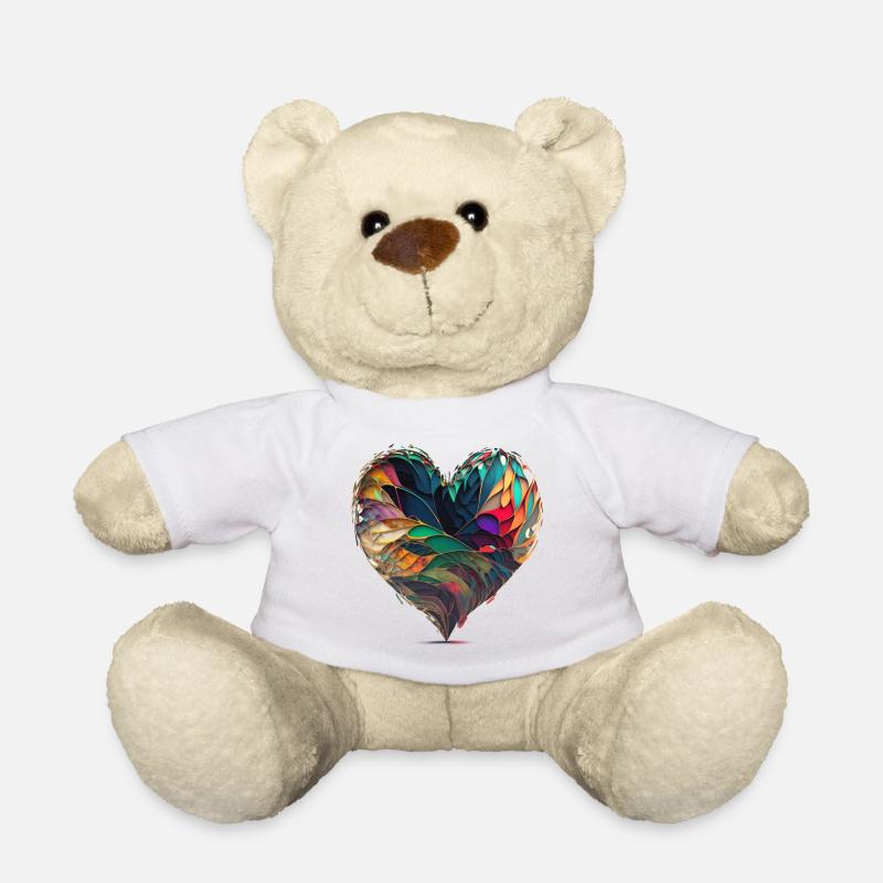Herz - Teddy - Weiß