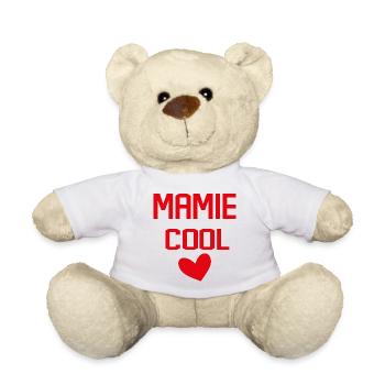 MAMIE COOL COEUR - Nounours - blanc - Devant