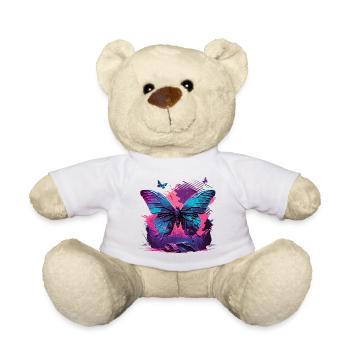 Atemberaubende Schmetterlingsdampfwelle - Teddy - Weiß - Vorne