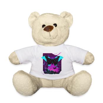 Leuchten in der Nacht Schmetterling - Teddy - Weiß - Vorne