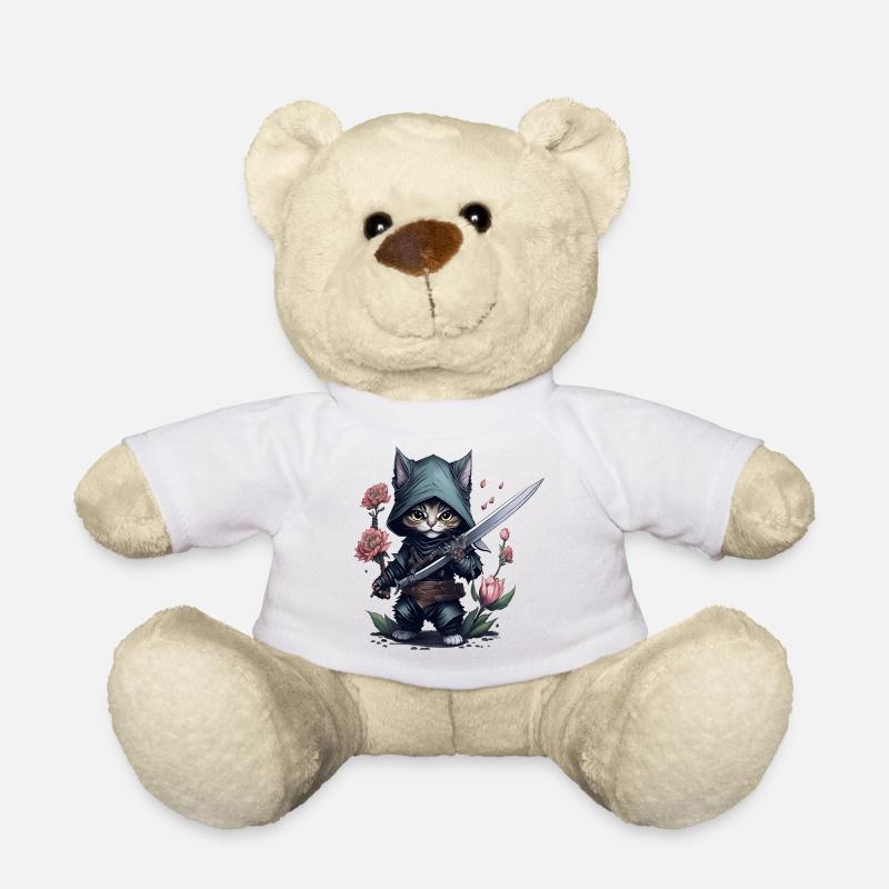 Le chat ninja ultime - Nounours - blanc