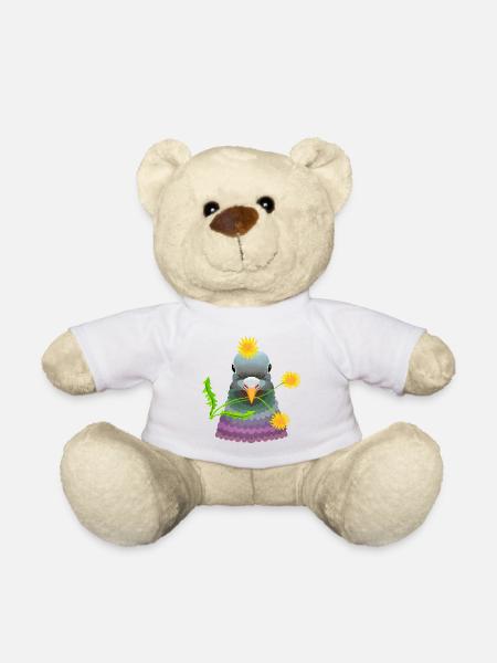 Löwenzahntaube - Teddy - Weiß
