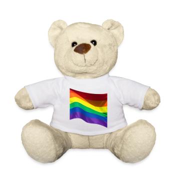 Pride-Monats-Parade LGBTQIA-Flagge - Teddy - Weiß - Vorne