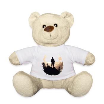 Hiking in nature - Teddy Bear - white - Front