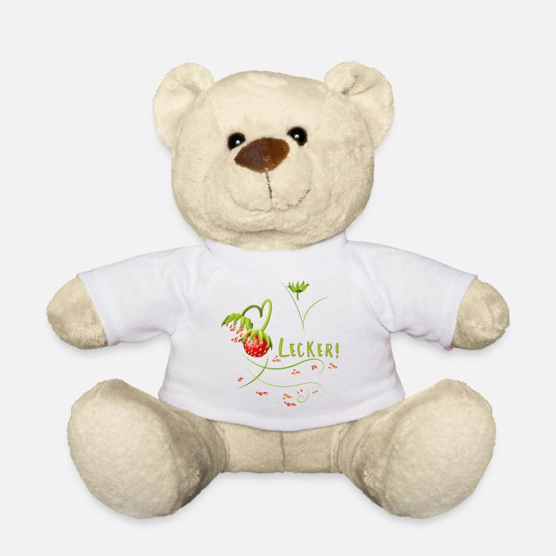 Erdbeerzeit, lecker, Erdbeere - Teddy - Weiß