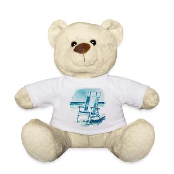 Liegestuhl am Strand - Teddy - Weiß - Vorne
