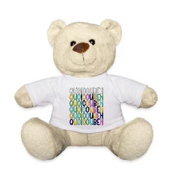 WhatCouBeH Regenbogen-Gitter - Teddy - Weiß - Vorne