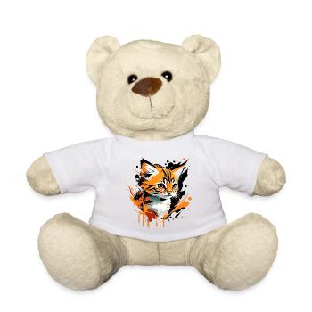 Chaton, Chat - Nounours - blanc - Devant