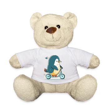 Der Pedalpinguin - Teddy - Weiß - Vorne