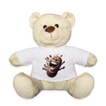 Glückliche Kaffeebohne - Teddy - Weiß - Vorne