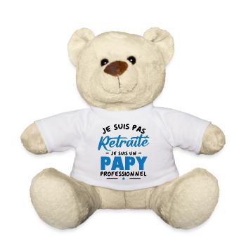 Je suis Pas Retraité je suis un Papy Professionnel - Nounours - blanc - Devant