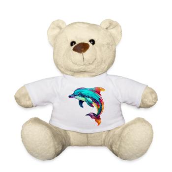 Dolphin - Teddy Bear - white - Front