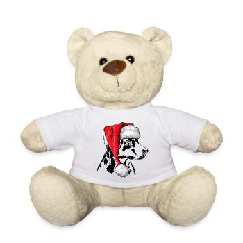 Santa Appenzeller Mountain Dog Christmas Dogs - Teddy Bear - white - Front