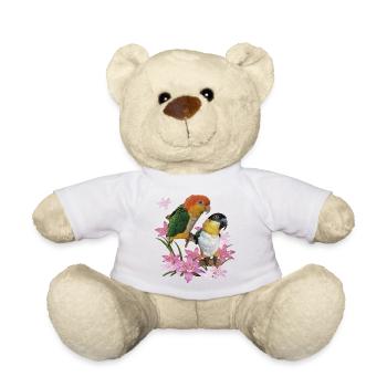 Le caïque à tête orange - Nounours - blanc - Devant