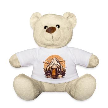 Berggipfel mit Bierkrug Design - Teddy - Weiß - Vorne