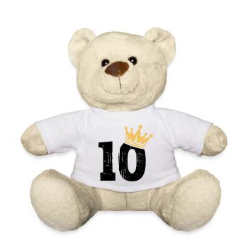 10 Krone 10. Geburtstag 10 Jahre - Teddy - Weiß - Vorne