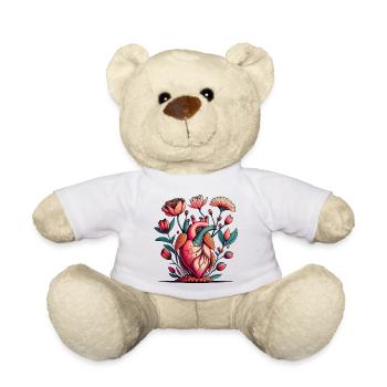 Blumenherz Anatomie Burst - Teddy - Weiß - Vorne