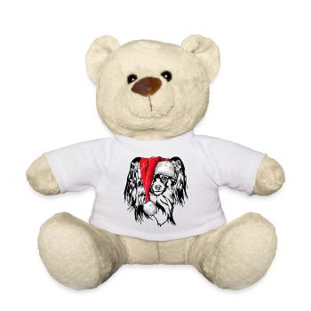Père Noël Papillon Saint-Nicolas chiens Wilsigns - Nounours - blanc - Devant