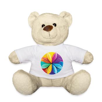 Fleur de Lotus - Méditation - Yoga - Zen - Nounours - blanc - Devant