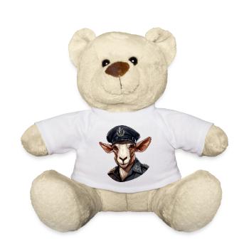Goats Police - Teddy Bear - white - Front