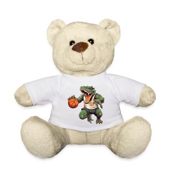 Basket-ball Crocodile - Nounours - blanc - Devant
