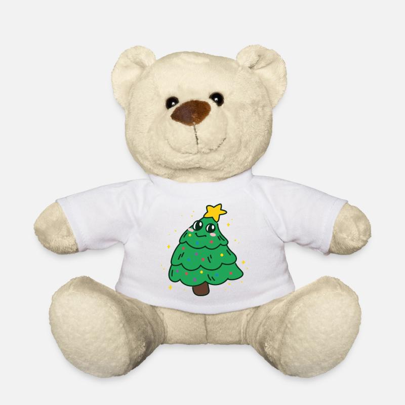 Christmas Tree - Teddy Bear - white