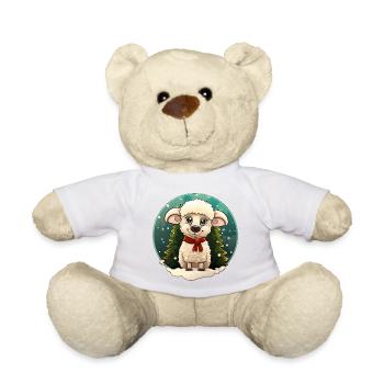 Noël de mouton - Nounours - blanc - Devant
