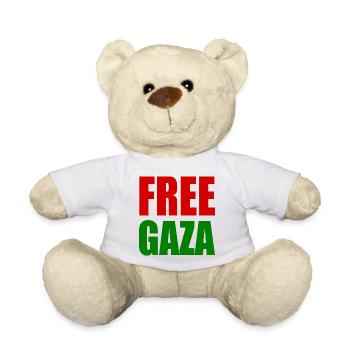 Free gaza - Nounours - blanc - Devant