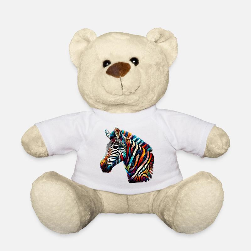 Zebra - Teddy - Weiß